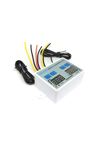 Gajeena Xk-w1088 Akıllı İki Kontrollü Dijital Sıcaklık Kontrol Cihazı, Çift Ekranlı, Ayarlanabilir, Ac110-220v, 10a Röle Çıkışı