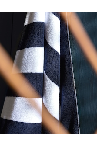 Madame Coco Hector Plaj Havlusu - Beyaz/lacıvert - 80x160 Cm 1kpljh012180x160 Cm-beyaz/lacivert