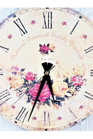 Regal Ahşap 30 Cm. Eskitma Duvar Saati Ahşap