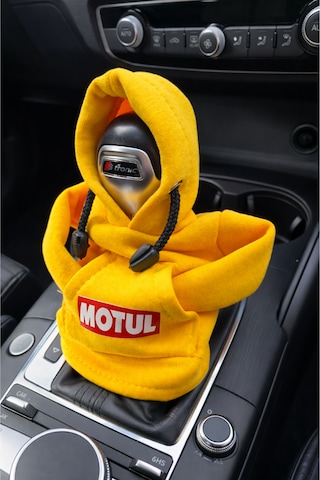 Motul Tasarım Hoodie Vites Topuzu Kılıfı - Universal Sweatshirt Model Vites Aksesuarı Sarı