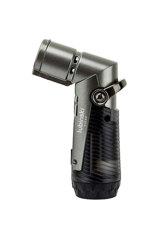 Lubinski Tek Torch İğneli Ve Delicili Puro Çakmağı Gri Lb-204