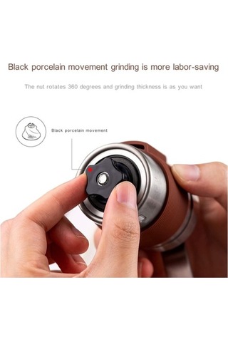 Pazly Portatif Manuel Kahve Değirmeni - Ayarlanabilir Öğütme, Paslanmaz Çelik, Ev-ofis-seyahat Diğer