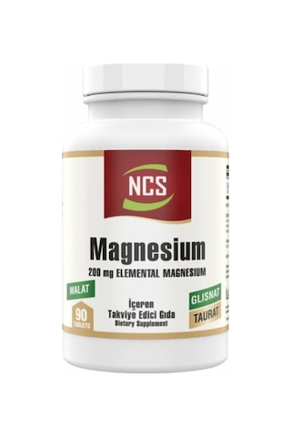 Magnesium 200 Mg Malat Taurat Glisinat 90 Tablet 2 Kutu