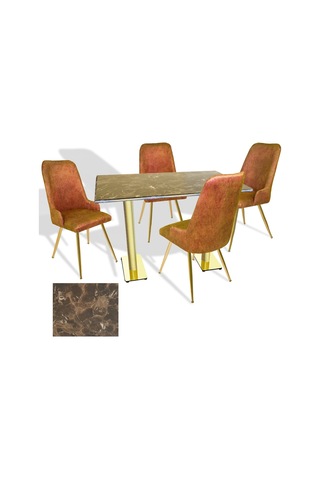 Karanfil Gold Werzalit - Çırağan Gold Masa Takımı 80x140