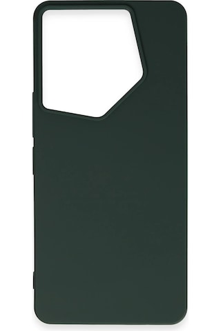 Newface - 608 - Tecno Camon 20 Pro 5g Kılıf First Silikon - - Csmo-tex - Koyu Yeşil
