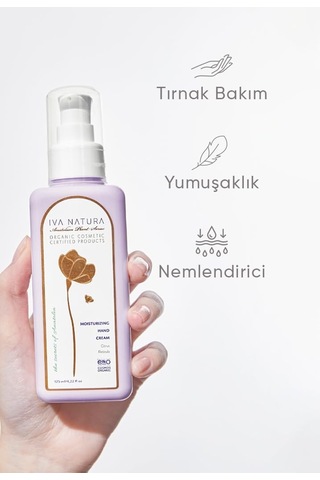 Iva Natura Organik Nemlendirici El Kremi Mandalina Çiçeği Özlü 125 Ml Aloe Vera