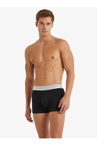 Erkek Modal Elastan Boxer Silver 9302 - Siyah Siyah