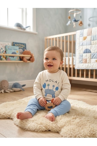 Güneş Kids Erkek Çocuk İkili Takım Beyaz