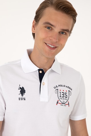 U.S. Polo Assn. Erkek Regular Fit Beyaz Polo Yaka Tişört 50299667-VR013