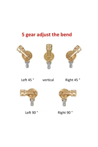 Mufunye Yüksek Basınçlı Su Pompası Mavi Bakır Kasa Rotatif Turbo Fönü - Seramik Çekirdekli + 5 Renkli Uç 1/4" Bağlantı