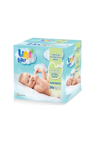 Uni Baby Hassas Dokunuş Islak Mendil 24 X 52'li