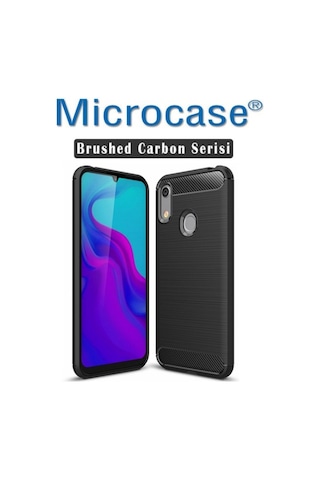 Huawei Y6 2019 - Honor 8A Brushed Silikon Kilif + Cam (Seç) 327279319 - Seçenek / Cam Koruma-Tempered Glass Istemiyorum