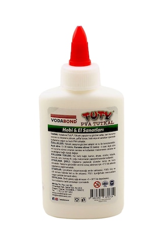 Tuty Karton Kumaş Ahşap Tutkalı Şeffaf Donar 100 Ml