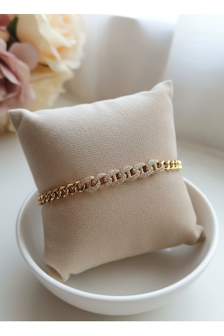 Xuping Altın Renk Modern Zincir Bileklik Şık Ve Zamansız Tasarım Gold