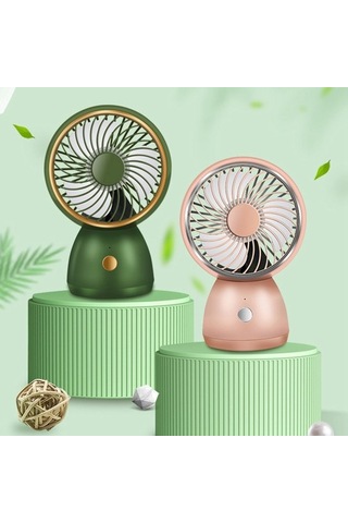 3 Hız Taşınabilir Hava Soğutma Fanları Usb Masaüstü Mini Fan Ayarlanabilir Kafa Hava Soğutucu Ofis Ev Seyahat Için, Pembe 7768 Renkli