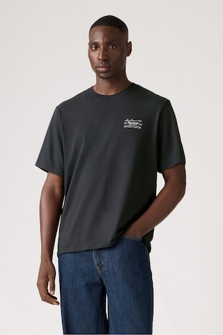 Levi's Erkek Relaxed Fit Eagle Buckle Jet Siyah T-shirt-a2082-0365 Siyah
