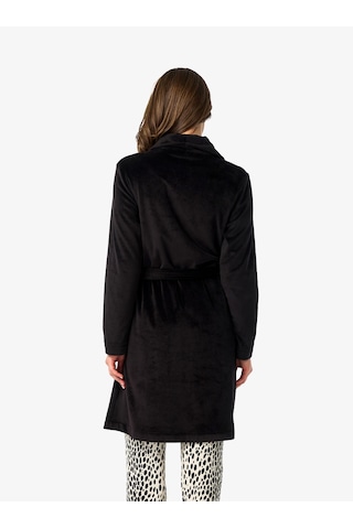 Blackspade Kadın Polar Sabahlık 52222 - Siyah