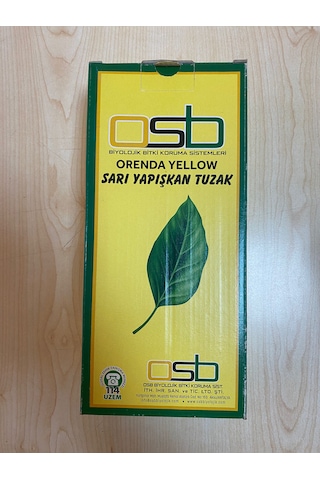 Sarı Yapışkan Kart Tuzak 25cmx10cm 10 Adet