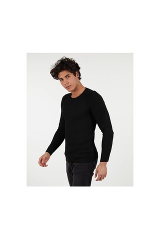 Elku Moda Slim Fit Naturel Pamuk Triko Kazak Tüylenmeyen Dar Kesim Fit Kışlık Kazak Açık Bej