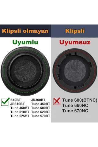 Lexroo Jbl T450bt 460bt Tune 500bt 510bt 520bt 525bt 530bt 560bt 570bt & E40bt & Jr Serisi İle Çok Renkli
