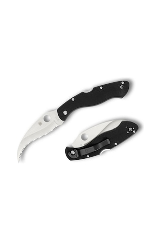 Spyderco Civilian Black G-10 Spyderedge Çakı Siyah