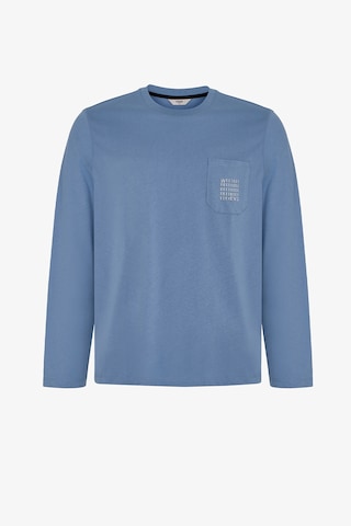 Penti Erkek Steel Blue Çizgili Pantolon Uzun Kollu Pijama Takımı Çok Renkli
