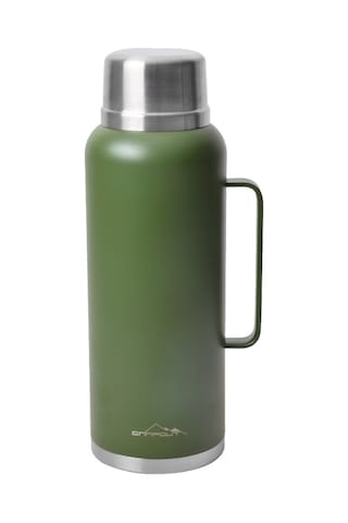 Nurgaz Campout Çift Katmanlı Termos 2600 ML Yeşil Ng 166