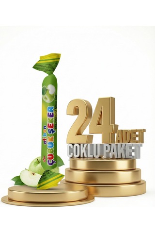 Afia Afibon Elmalı Çubuk Şeker 24x6,7 Gr