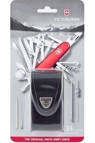 Vıctorınox Swıss Champ Deri Kılıflı Blisterli Şeffaf