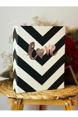 Rabsev Fotoğraf Albümü 10x15cm 200 Fotoğraf Kapasiteli Üçgen Love Desenli Renkli Anı Albümü