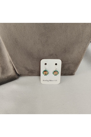 929 Ayar Gümüş Çocuk Küpesi Zarif Ve Güvenli Tasarım Model 6 Gümüş