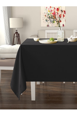 Çakıl Rengi Masa Örtüsü Kadife Dokulu Leke Tutmaz Çakıl Rengi