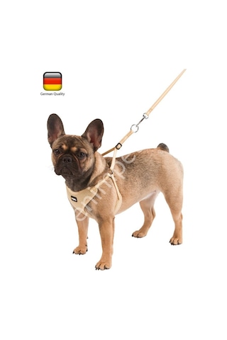 Yavru Köpek Tasması Puppy Harness 30 - 50 Cm Bej