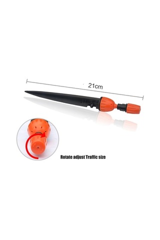 Tongxida Bahçe Otomatik Sprey Mikro Sulama Cihazı, 21cm Turuncu