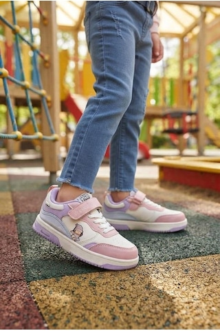 Fort Cool Starex Rahat Esnek Sneaker Kız Çocuk Spor Ayakkabı Pudra