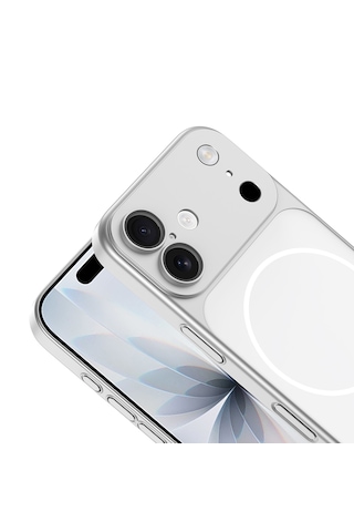 Apple Uyumlu iPhone 16 Kılıf 17 Görünümlü Kılıf Kamera Korumalı M-safe Şarj Özellikli Premium Pürüzsüz Şık Kapak Turuncu