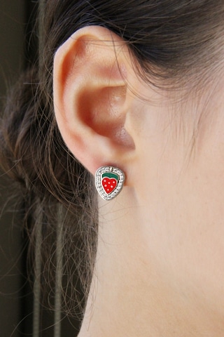 Argentum Concept 925 Ayar Gümüş Çilek Küpe - K009701