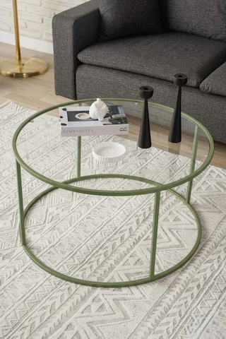 Berlin Orta Sehpa Mint Yeşili 80cm Mint Yeşil