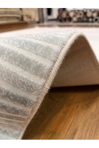 İskandinav Tarzı Natural Renkli Makina Halısı 160x230 Natural
