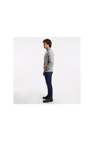 Levi's Bisiklet Yaka Pamuk Graphic Erkek Sweatshirt Gri