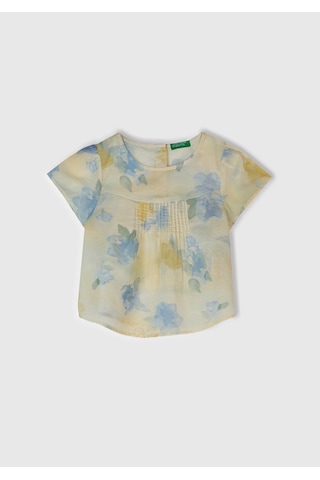 United Colors Of Benetton Benetton Kız Bebek Batik Bluz Sarı