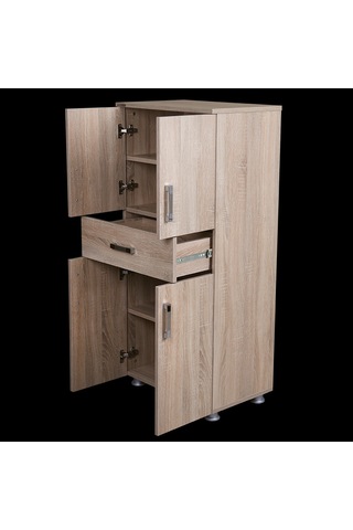 Çok Amaçlı 12679 Dolap Model Hard Parlak Somon Suntalem 1çekme 130 El Yapım Açık Kahverengi