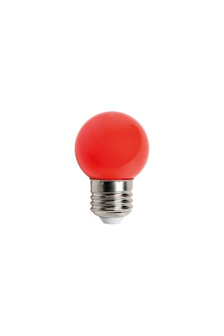 5 Adet Kırmızı Top Led Gece Lambası Ampulü Işık