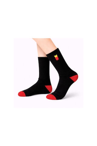 Carnaval Socks Patates Nakışlı Desenli Spor Çorap Çok Renkli
