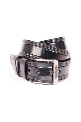 Manda Derisi Rugan Erkek Kemeri Hakiki Deri 3 CM Siyah