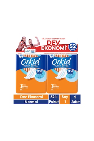 Ultra Extra Cesaret Paketi Normal Ped 52x2 104 Adet