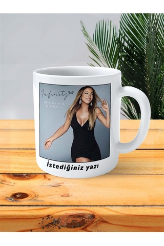 Mariah Carey Baskılı Kupa Bardak Kişiye Özel Desen 5 Çok Renkli