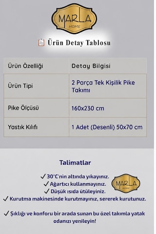 Tek Kişilik Pike Takımı 160x230 Cm Çok Amaçlı Yatak Örtüsü & Battaniye Pembe Siyah