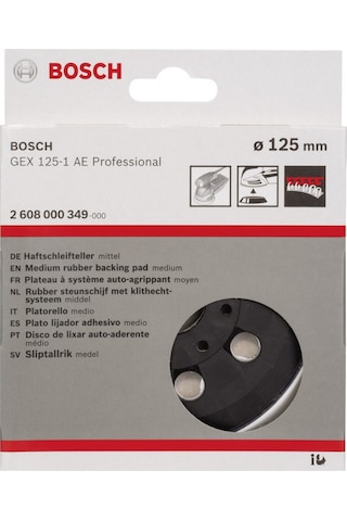 Bosch Gex 125-1 Ae Taban Orta Yumuşak - 2 608 000 349