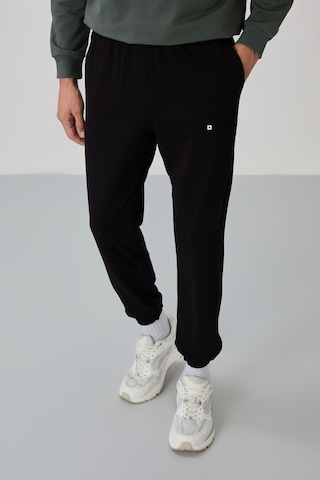 Tommy Life Çağla - Siyah Casual O Yaka Lastik Paça Pamuklu Erkek Oversize Eşofman Takımı - 85120 Yeşil - Siyah